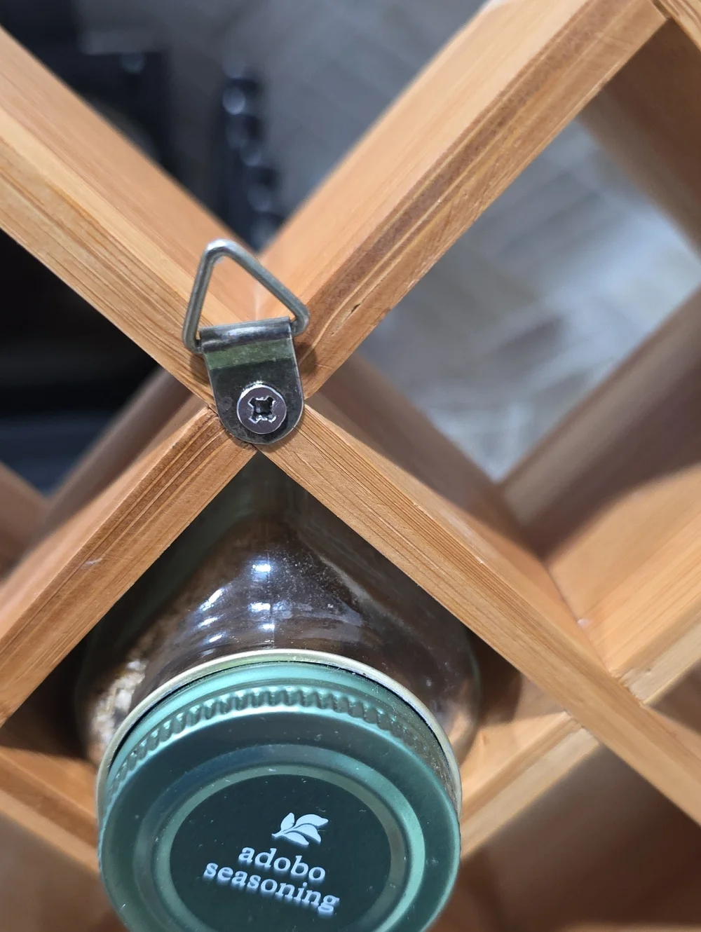 Acacia Wood Countertop Diamond Spice Rack